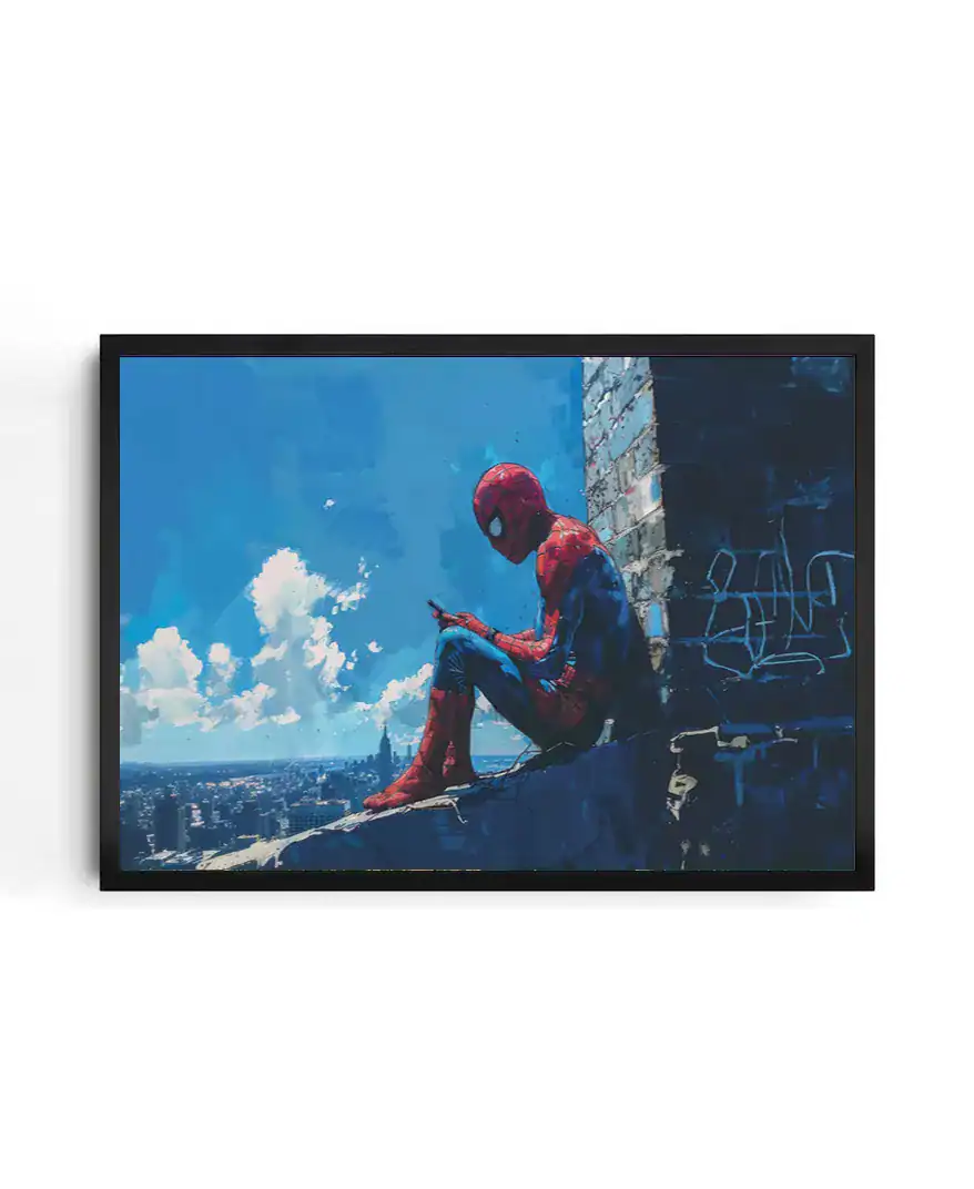 Spiderman Cityscape Print