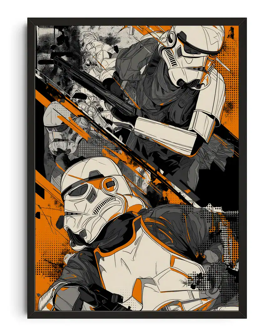 Stormtrooper Illustrated Poster