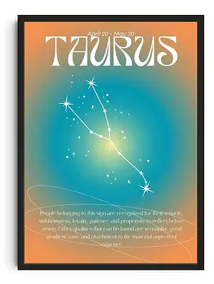 Taurus Cosmic Print