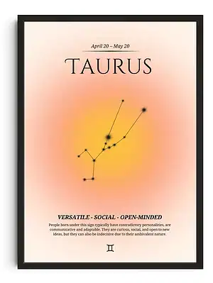 Taurus Gradient Print