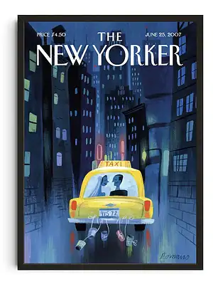Taxi Couple New Yorker Cover