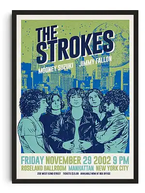 The Strokes Indie Poster