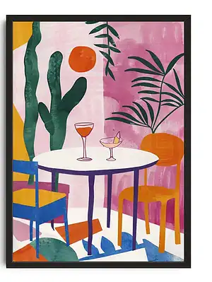 Vibrant Botanical Abstract