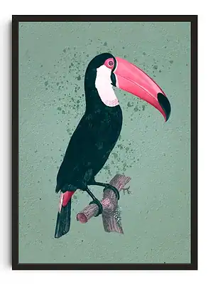 Vibrant Toucan Silhouette