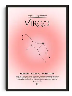 Virgo Gradient Print