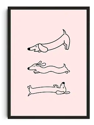 Whimsical Dachshund Dance