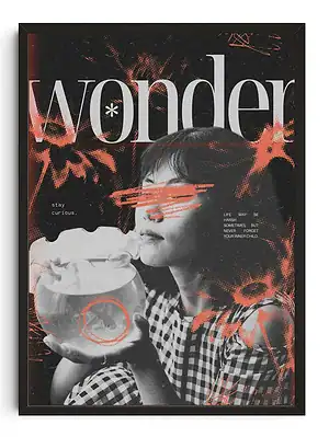 Wonder Typography Print