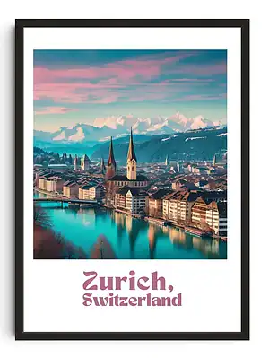 Zurich Travel Poster