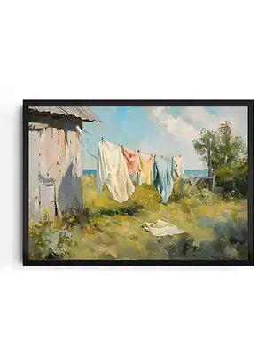 Claude Monet Laundry Day