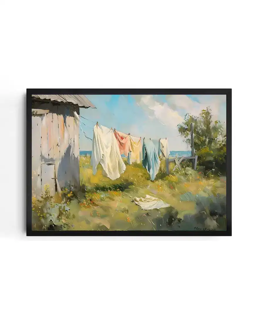 Claude Monet Laundry Day